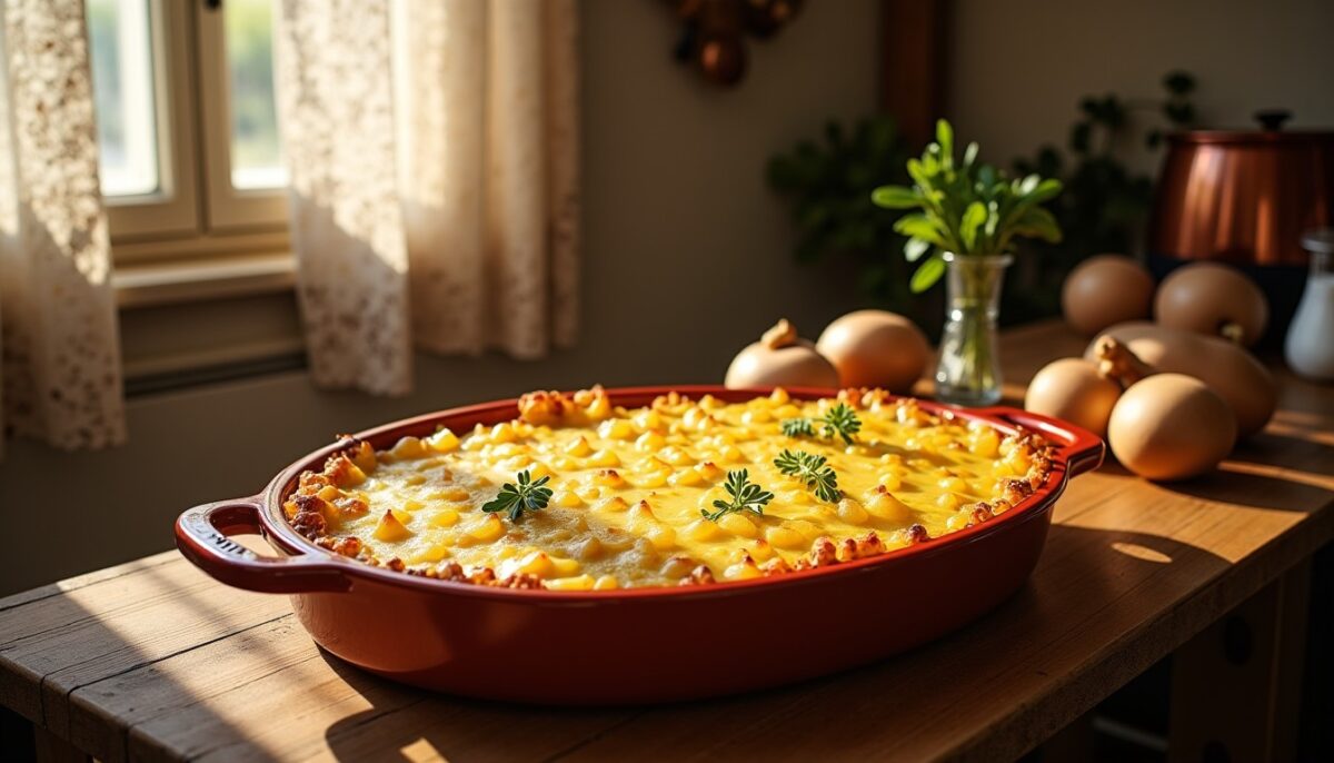 Découvrez la recette authentique du gratin lorrain : un classique français réconfortant