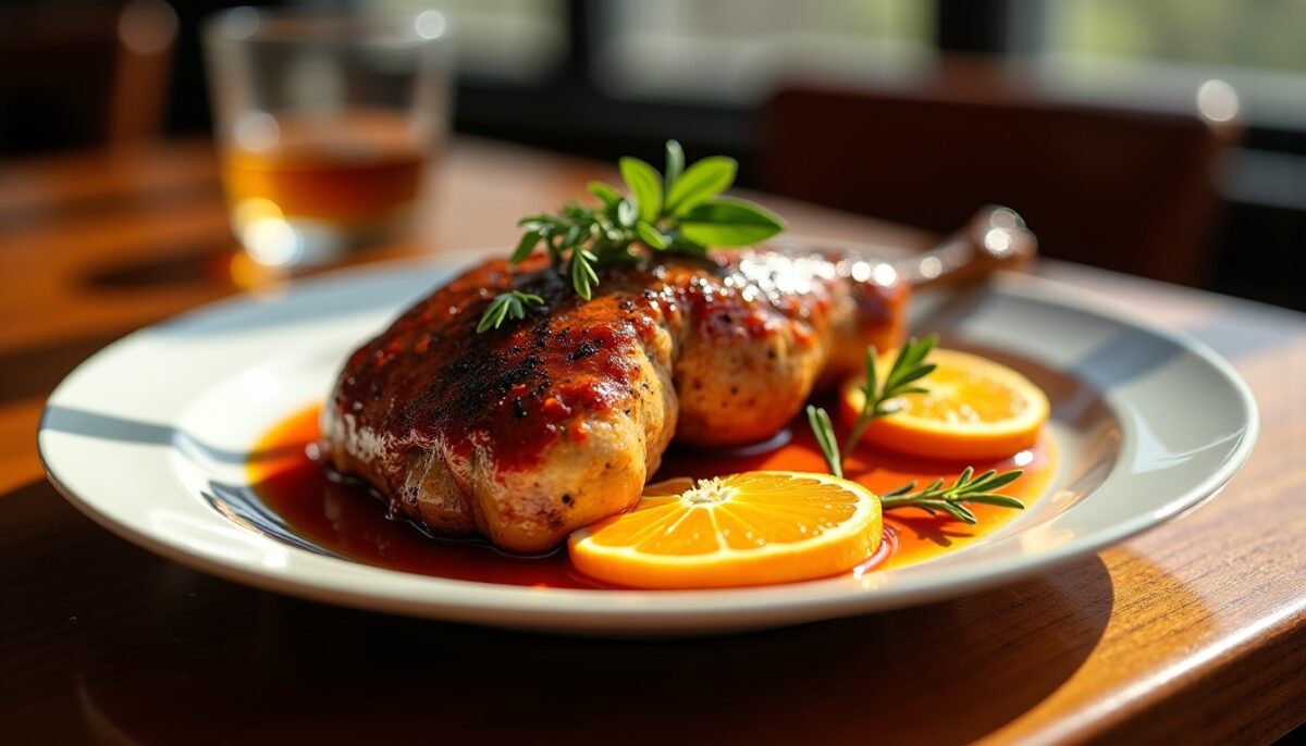 Découvrez notre savoureuse recette du canard à l’orange, un classique revisité pour éveiller vos papilles