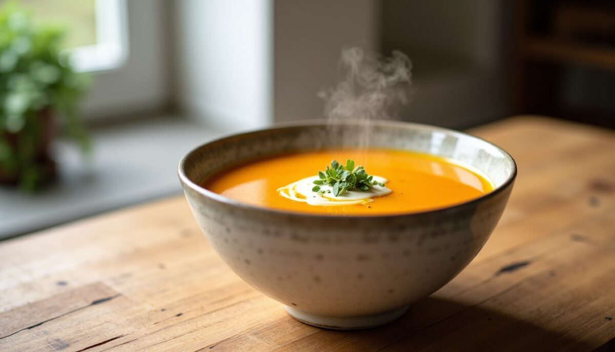 Soupe de potimarron ultra-rapide : prête en 20 minutes sans épluchage !