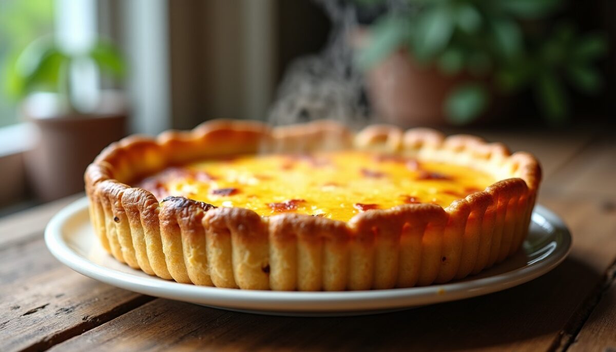 Découvrez la recette savoureuse et facile de la quiche au fromage fondant