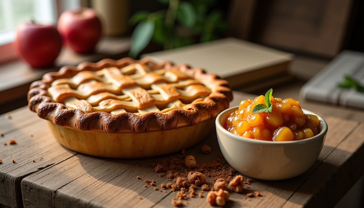 Délice fondant : la recette incontournable de la tarte aux pommes et sa compote maison