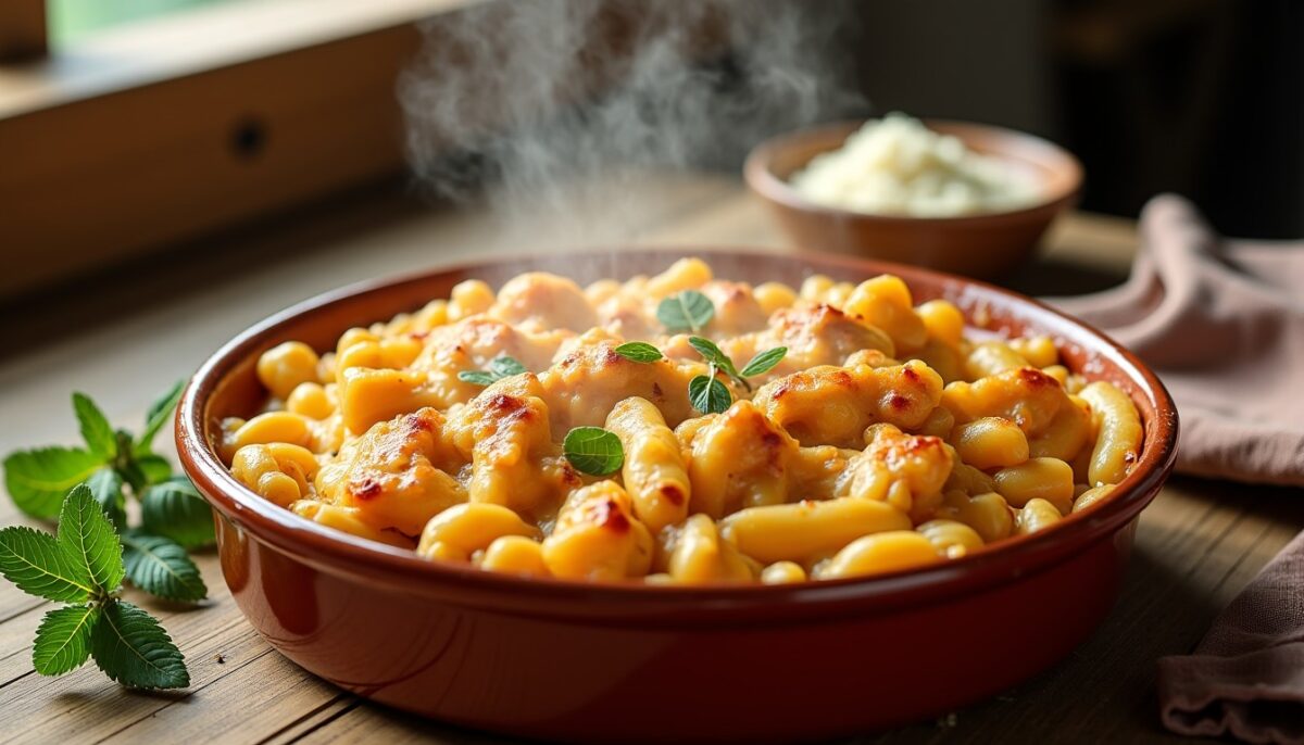 Découvrez la recette originale et simple du gratin de pâtes au poulet, un plat gourmant à revisiter ! Découvrez la recette originale et simple du gratin de pâtes au poulet, un plat gourmant à revisiter !