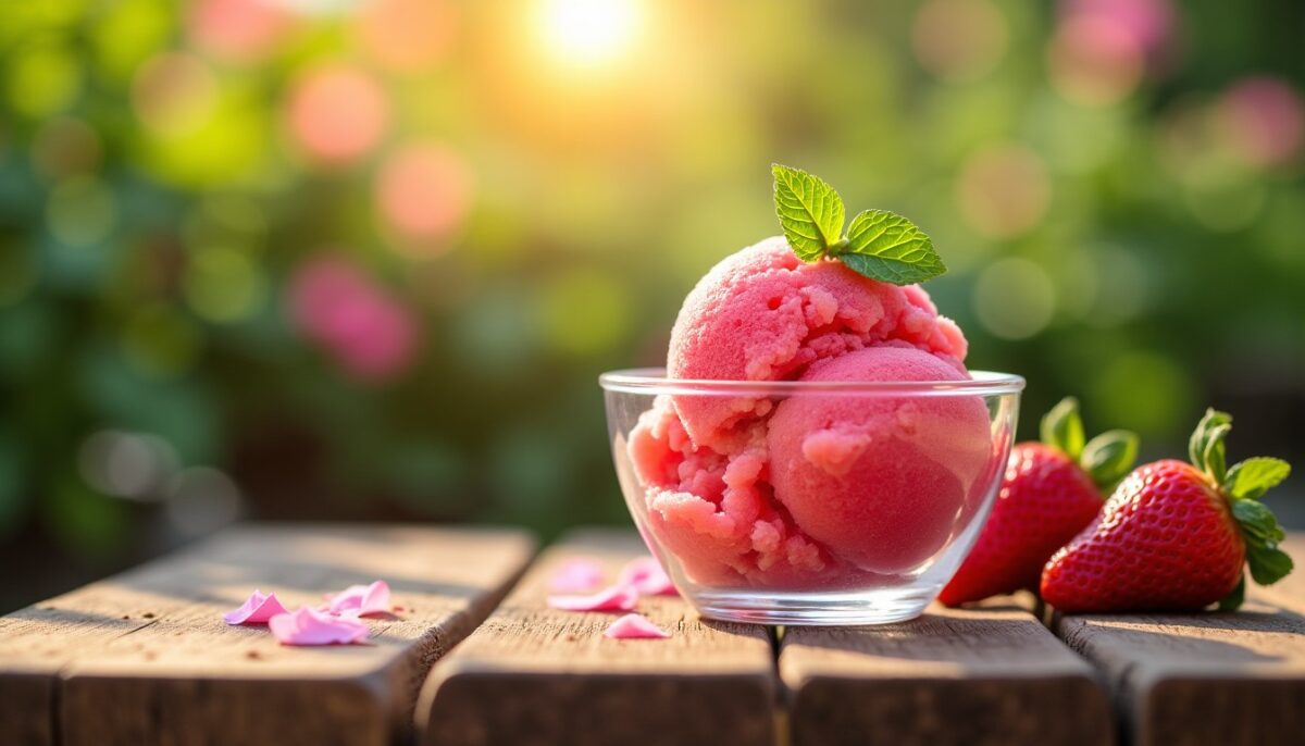 Le sorbet à la fraise : l'incontournable dessert glacé pour une fraîcheur vitaminée !